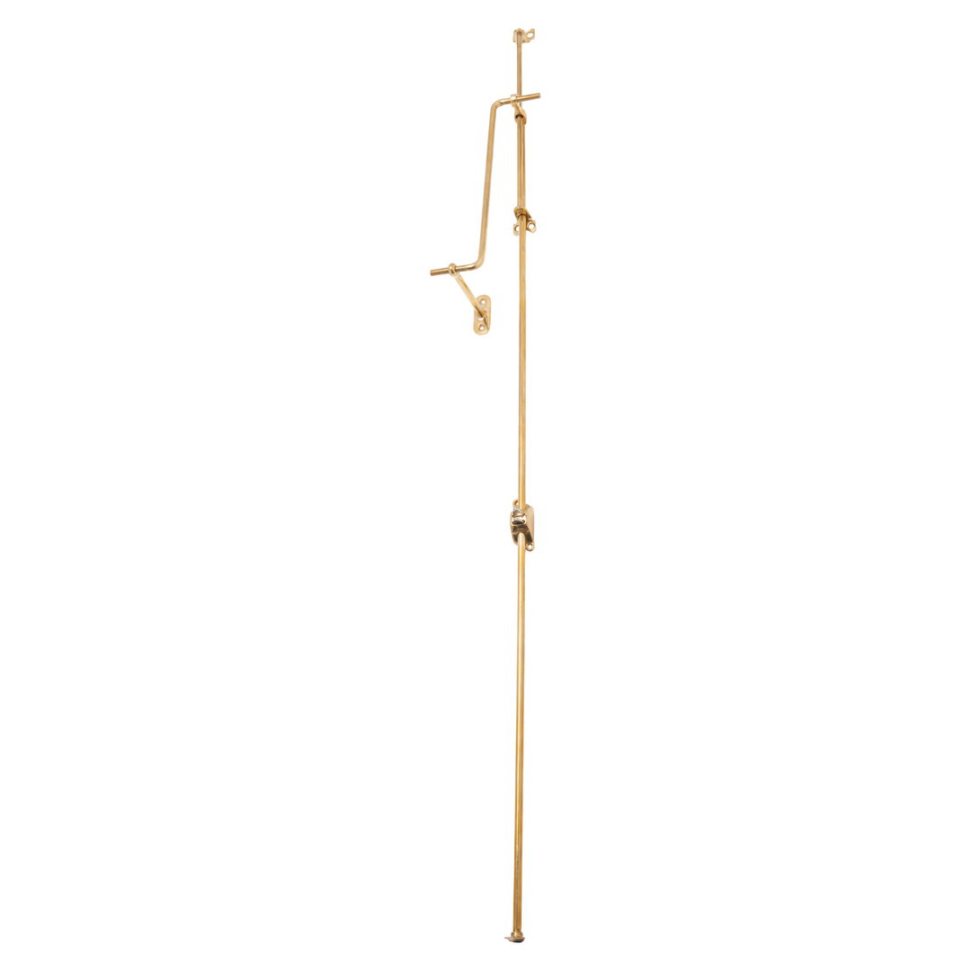 Fanlight Window Operator Unlacquered Polished Brass