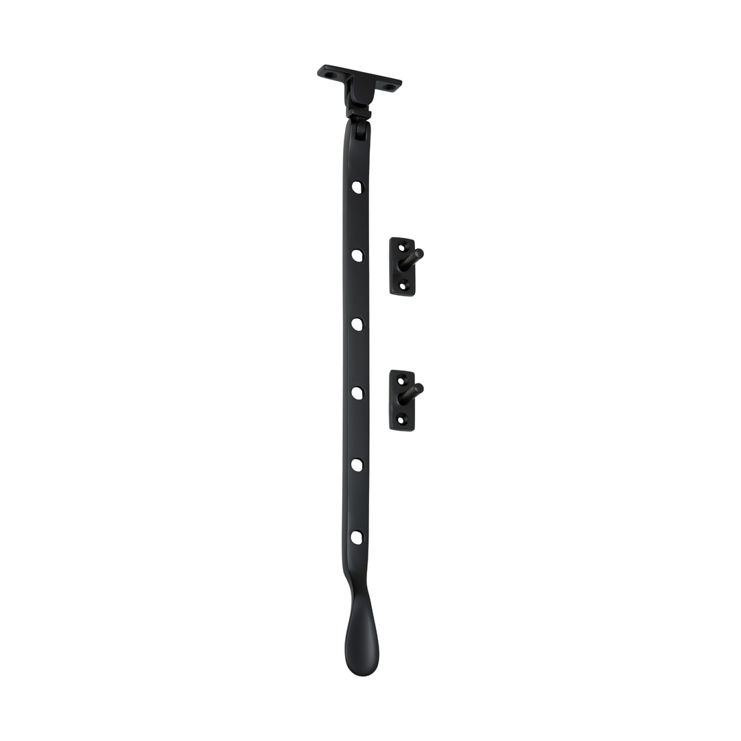 Casement Stay - Base Fix Matt Black 300mm