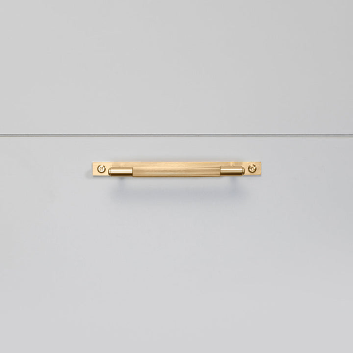 Pull Bar / Plate / Large / Linear / Brass