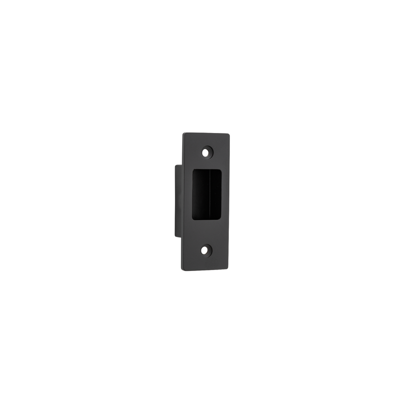 Sliding Door Edge Pull Rectangular Matt Black