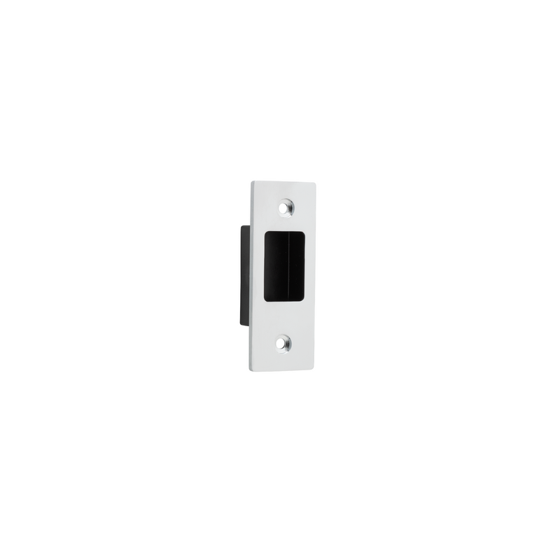 Sliding Door Edge Pull Rectangular Polished Chrome