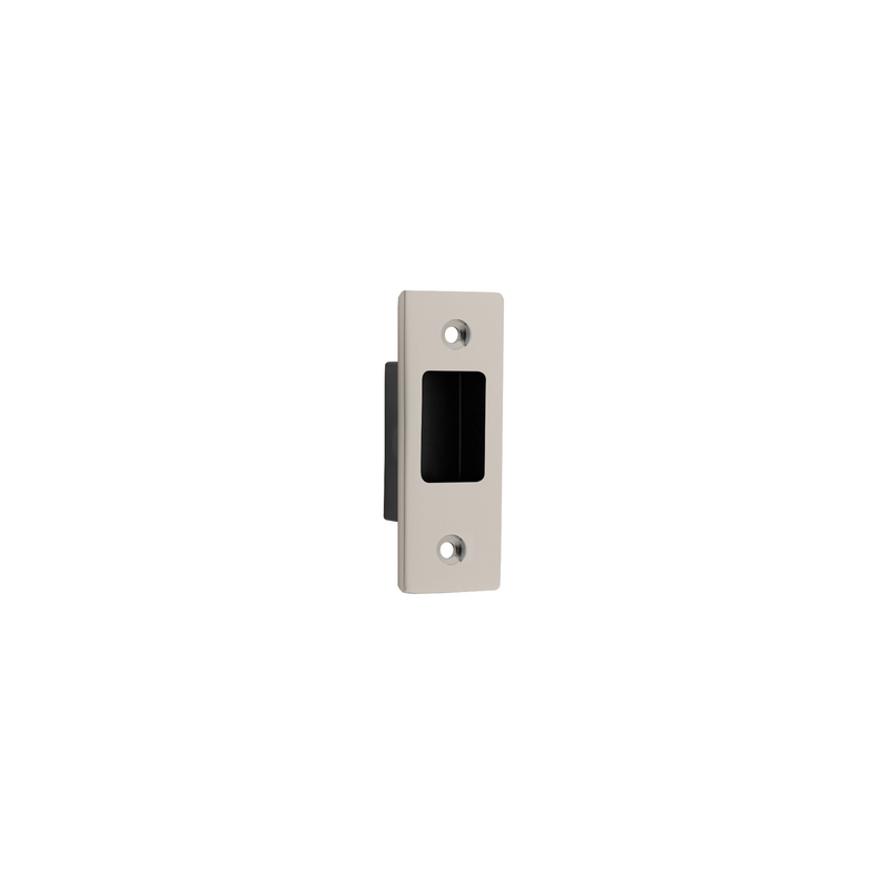 Sliding Door Edge Pull Rectangular Satin Nickel