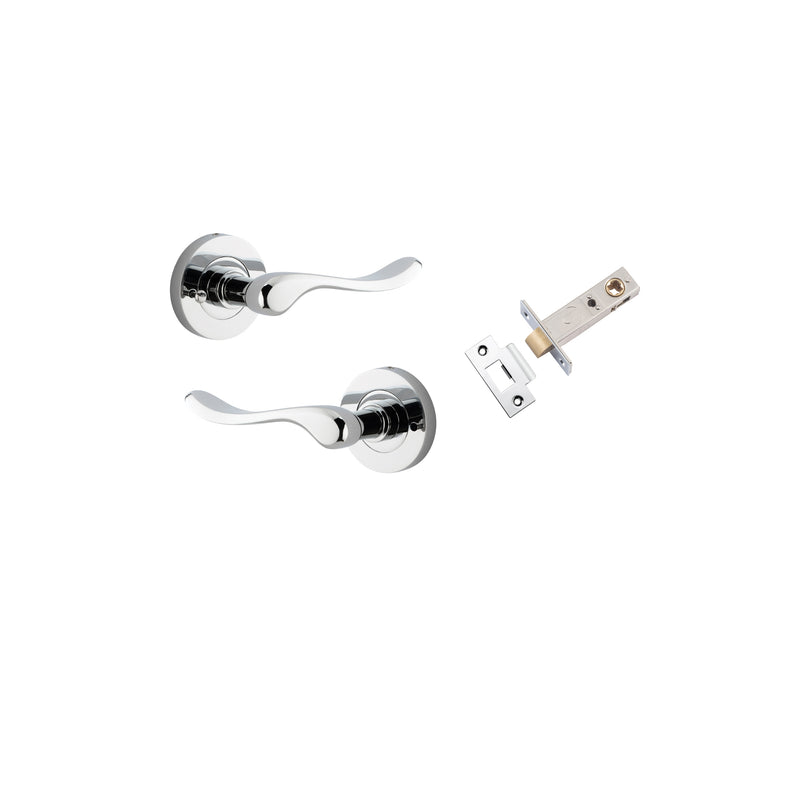 Stirling Lever on Rose Polished Chrome Inbuilt Privacy Kit