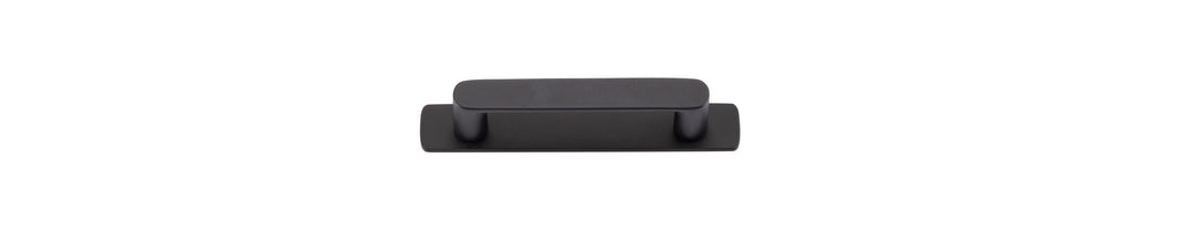 Osaka Cabinet Pull with Backplate Matt Black CTC 96mm