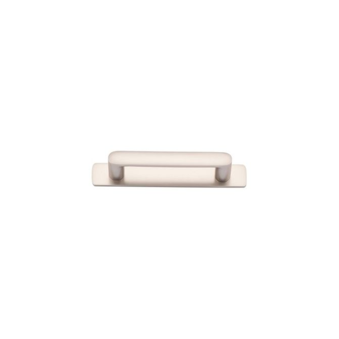 Osaka Cabinet Pull with Backplate Satin Nickel CTC 96mm
