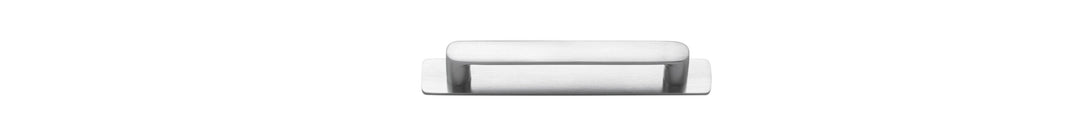 Osaka Cabinet Pull with Backplate Brushed Chrome CTC 128mm