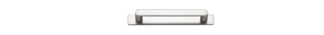 Osaka Cabinet Pull with Backplate Satin Nickel CTC 128mm