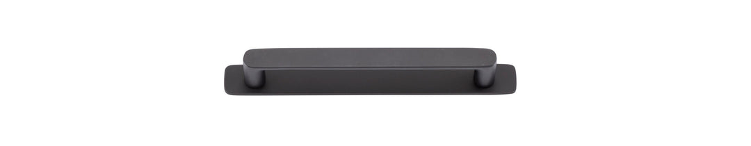 Osaka Cabinet Pull with Backplate Matt Black CTC 160mm