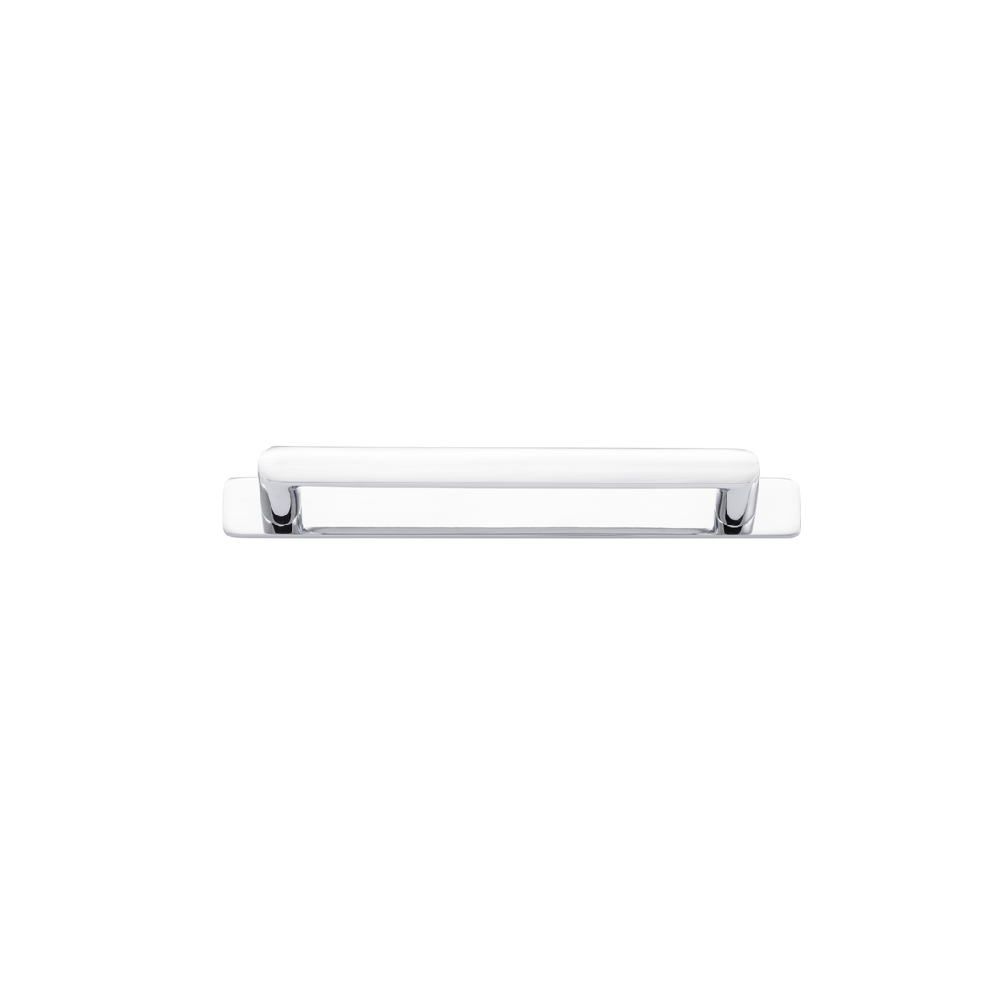 Osaka Cabinet Pull with Backplate Polished Chrome CTC 160mm