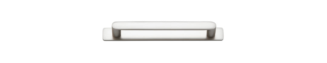 Osaka Cabinet Pull with Backplate Satin Nickel CTC 160mm