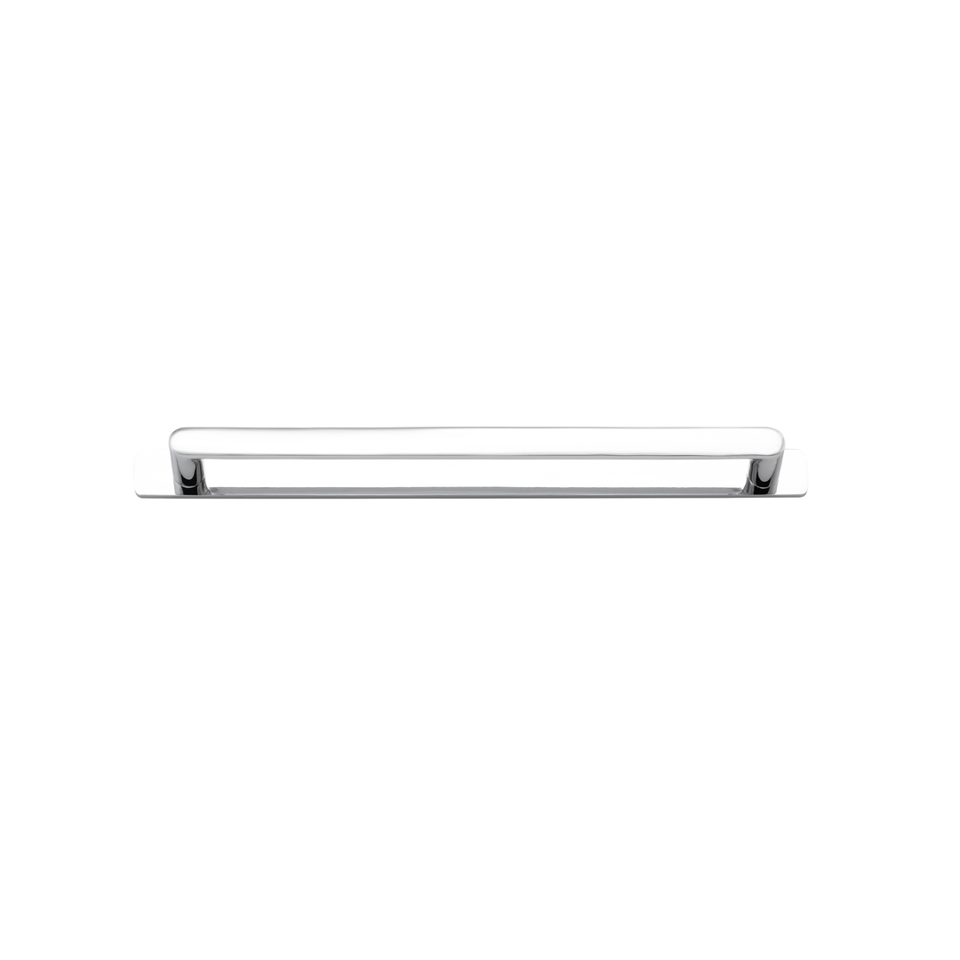Osaka Cabinet Pull with Backplate Polished Chrome CTC 256mm