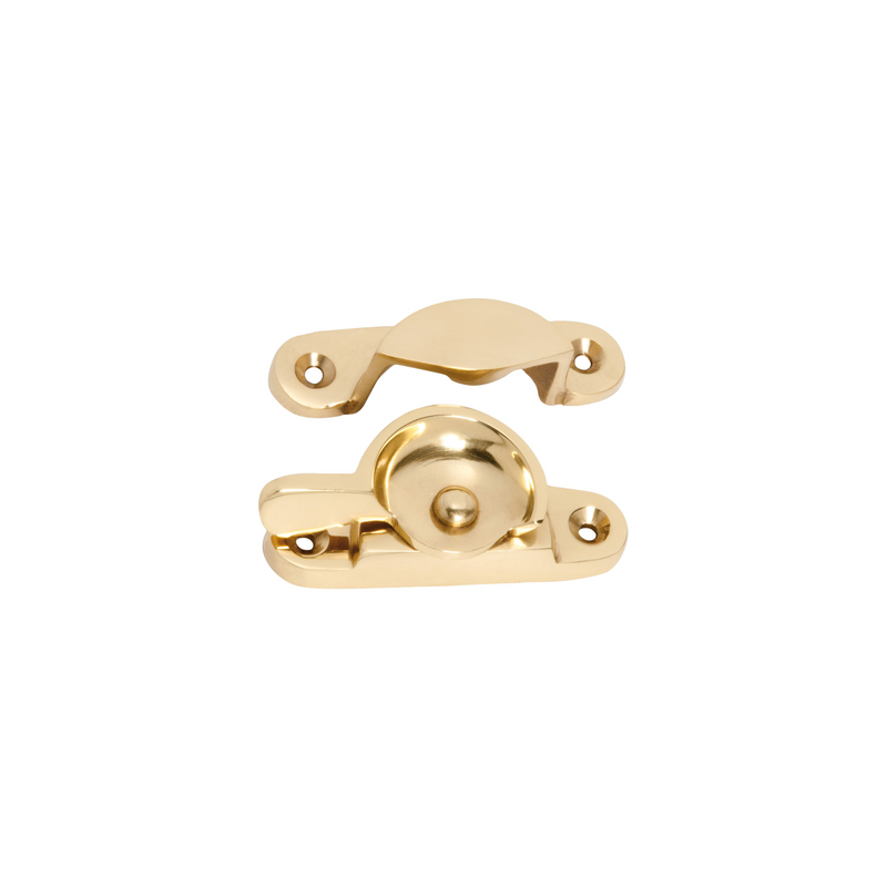 Sash Fastener - Classic Unlacquered Polished Brass