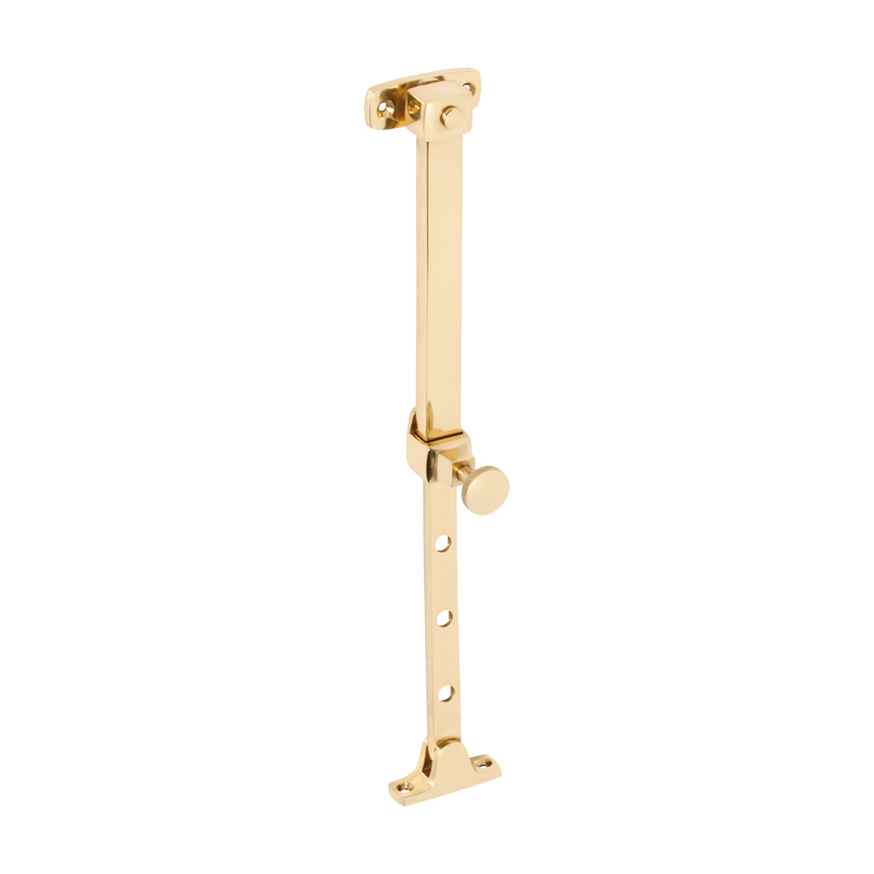 Telescopic Stay - Pin Unlacquered Polished Brass