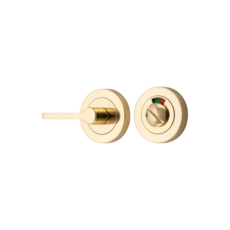 Privacy Turn Accessibility with Indicator Round Polished Brass