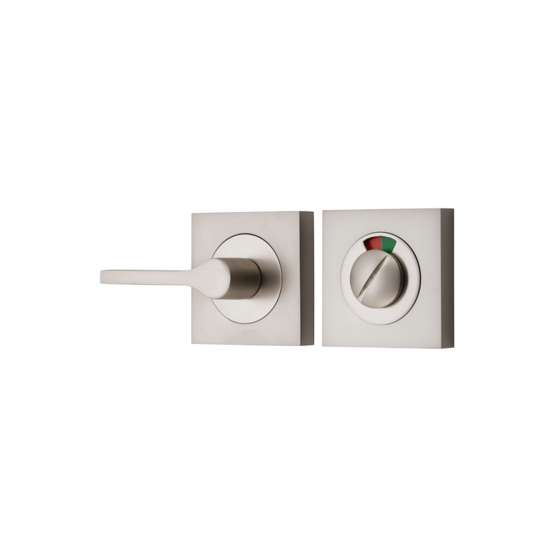 Privacy Turn Accessibility with Indicator Square Satin Nickel