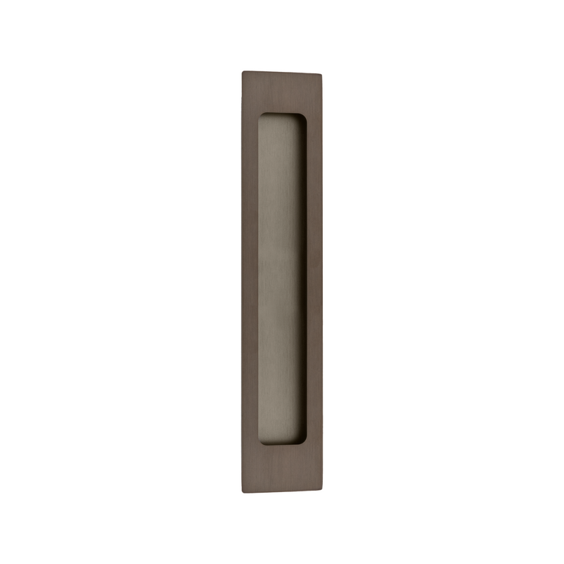 Flush Pull Rectangular Signature Brass