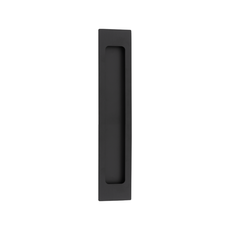 Flush Pull Rectangular Matt Black