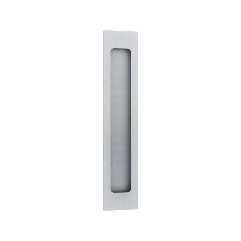 Flush Pull Rectangular Brushed Chrome