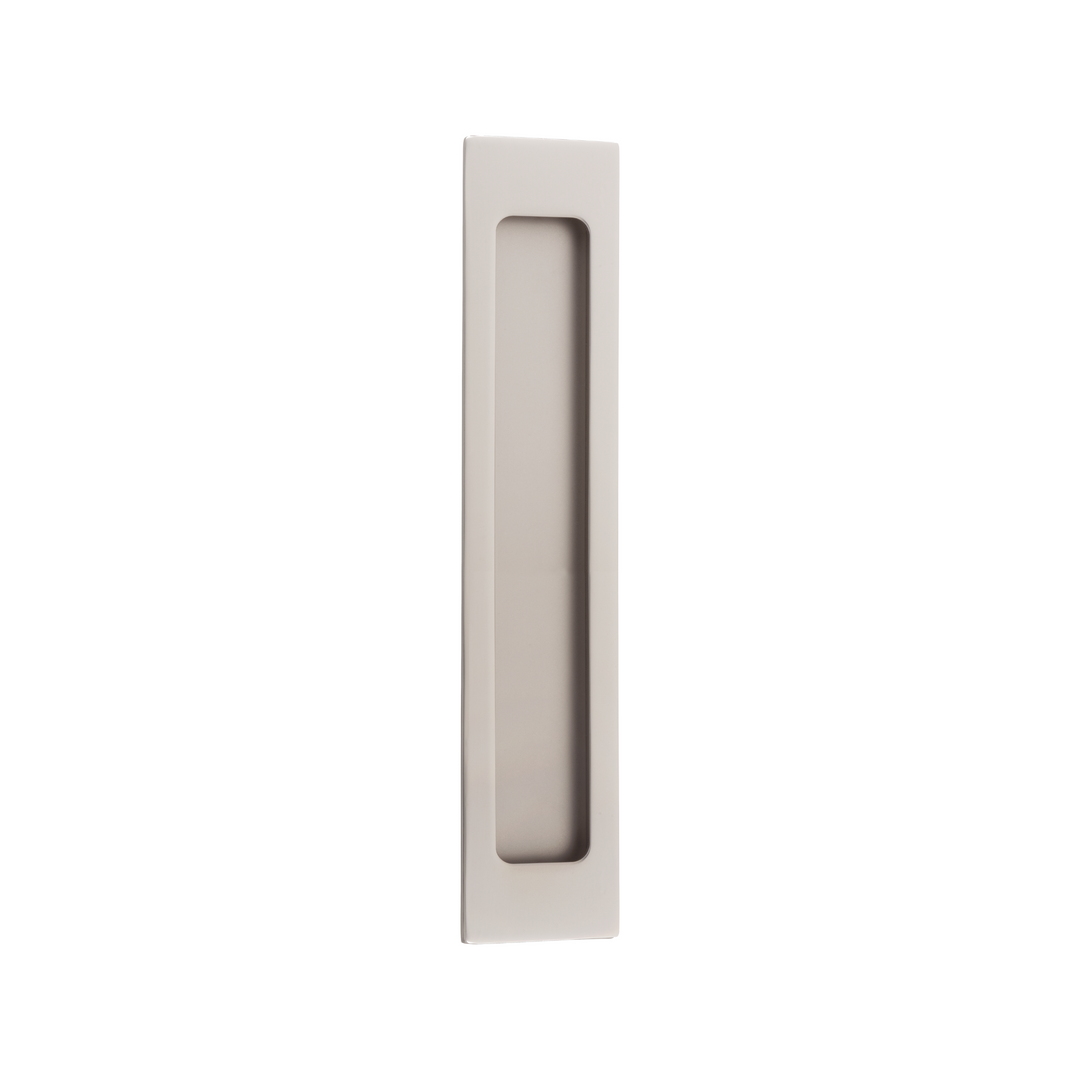 Flush Pull Rectangular Satin Nickel