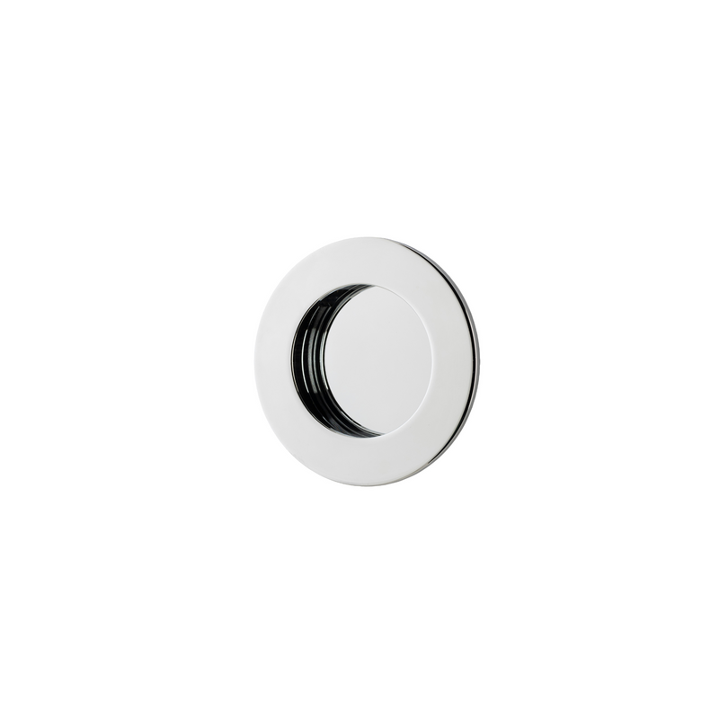 Flush Pull Round Polished Chrome