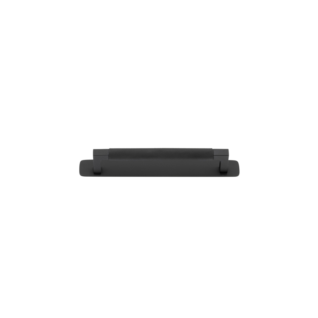 Brunswick Cabinet Pull with Backplate Matt Black CTC 160mm