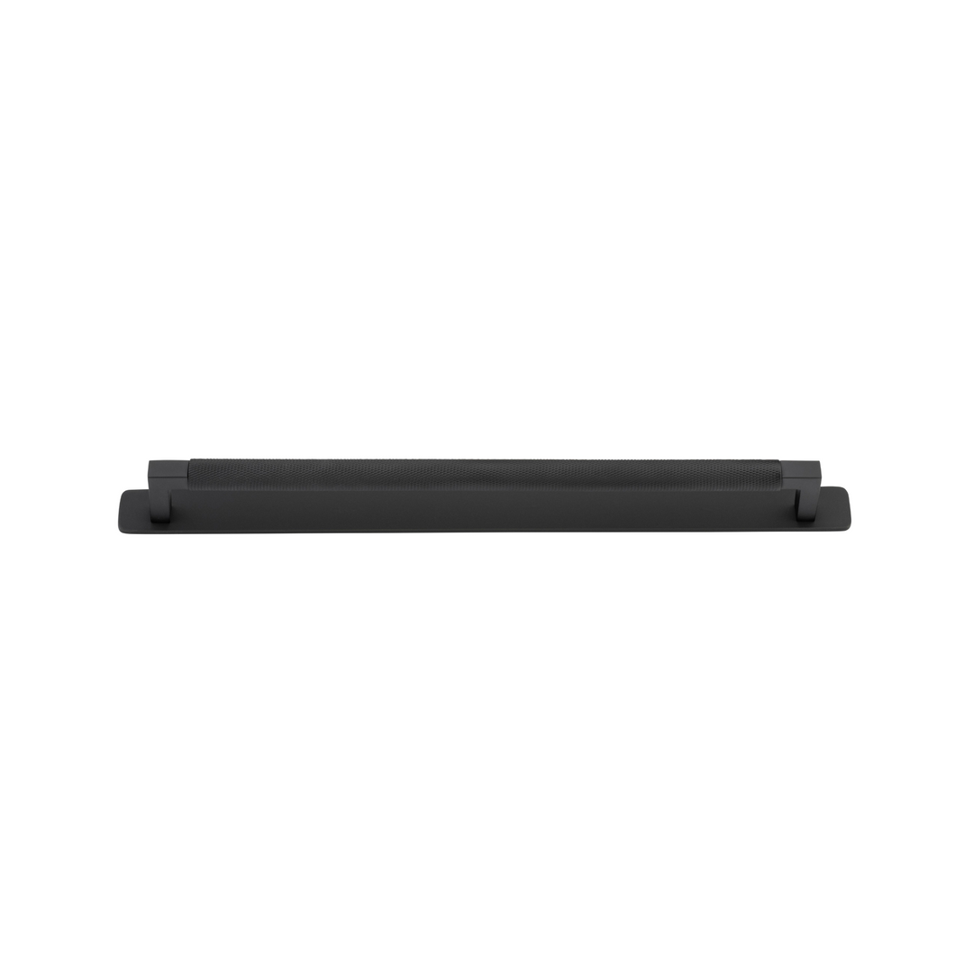 Brunswick Cabinet Pull with Backplate Matt Black CTC 320mm