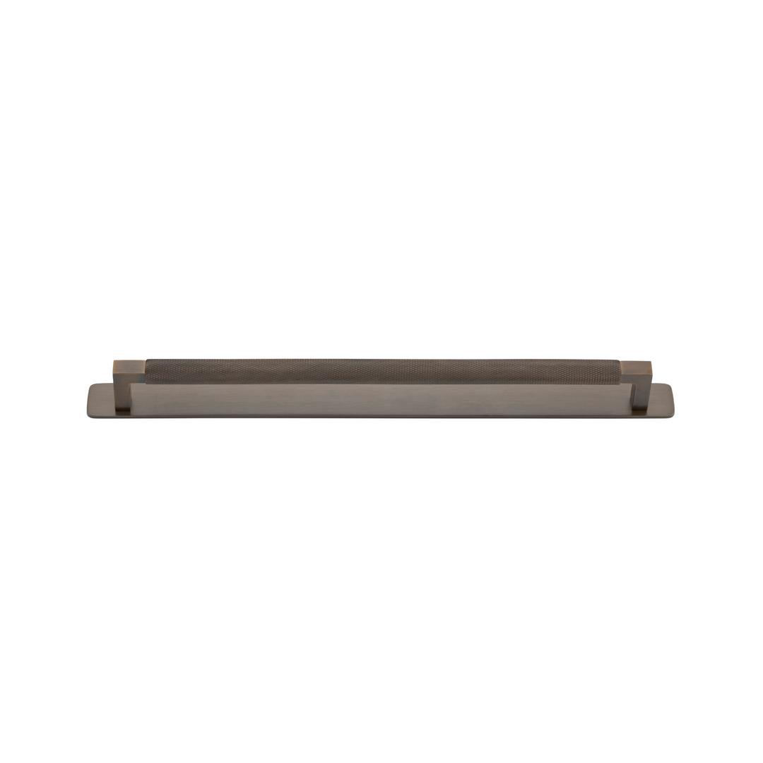 Brunswick Cabinet Pull with Backplate Signature Brass CTC 320mm