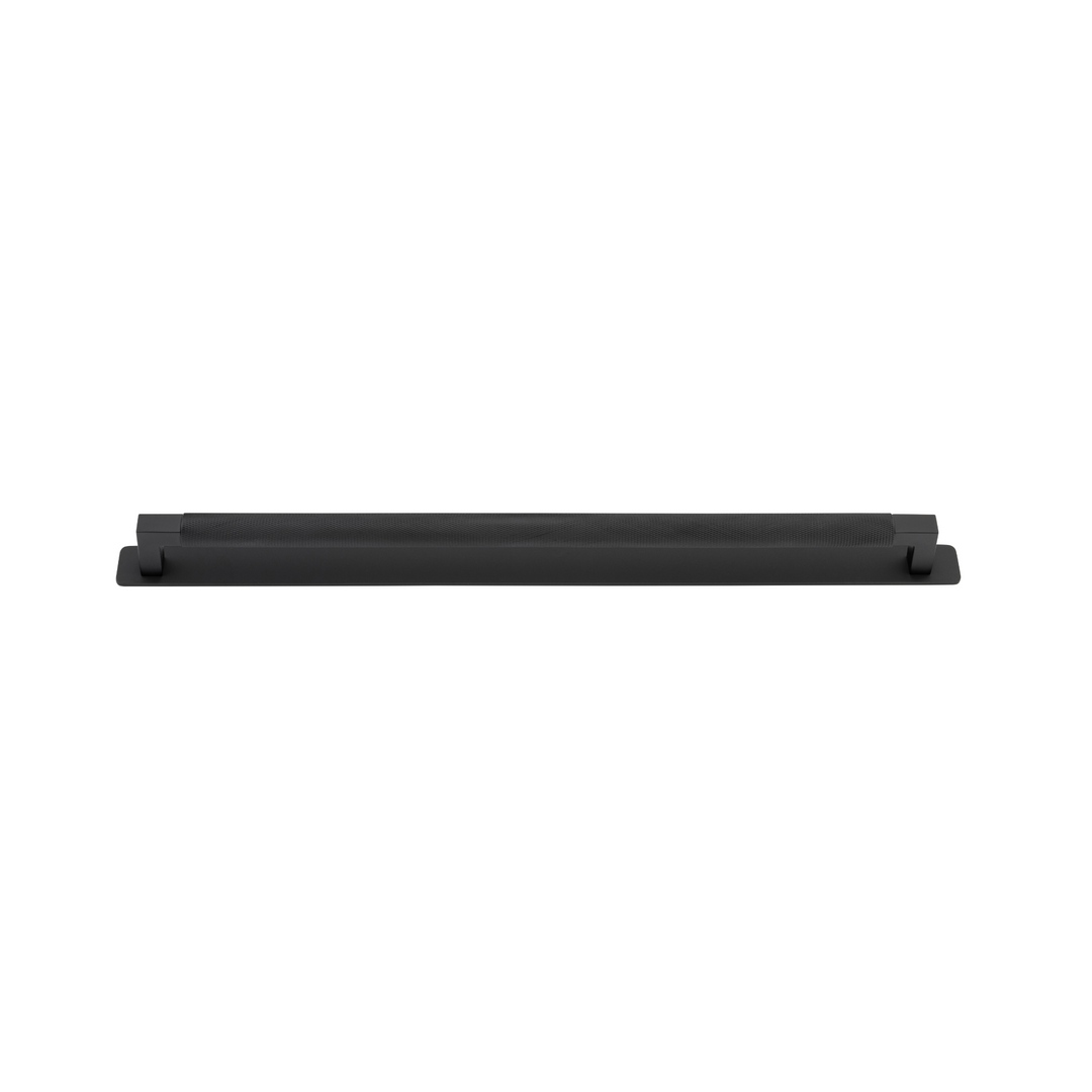 Brunswick Cabinet Pull with Backplate Matt Black CTC 450mm