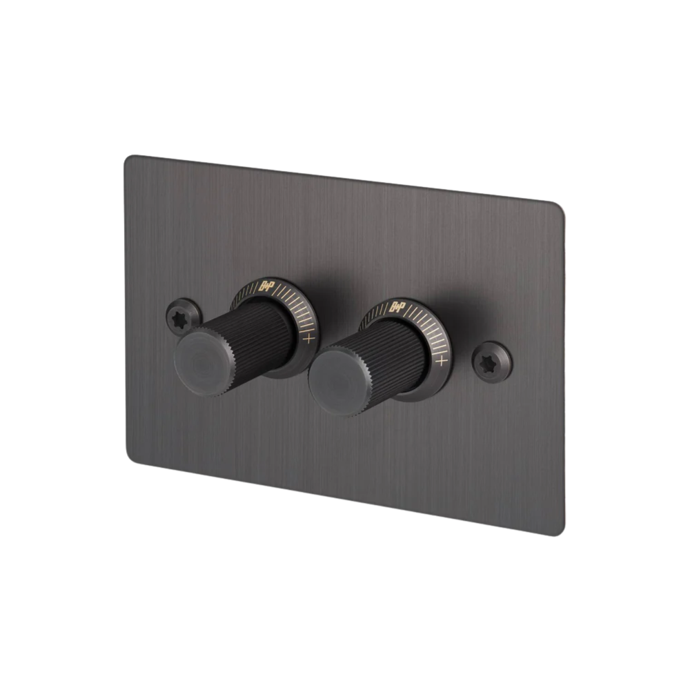 2G Dimmer / Horizontal / 100W / Linear / Smoked Bronze