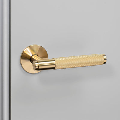 Fixed Door Handle / Single-Sided / Cross / Brass