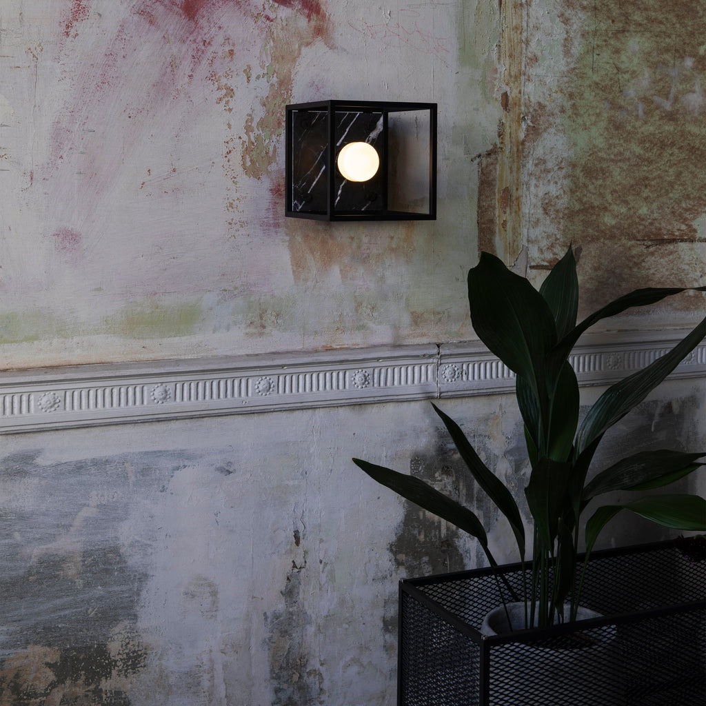 Caged Wall / Small / Black Marble