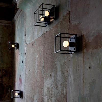 Caged Wall / Small / Black Marble