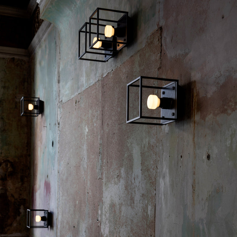 Caged Wall / Small / Black Marble
