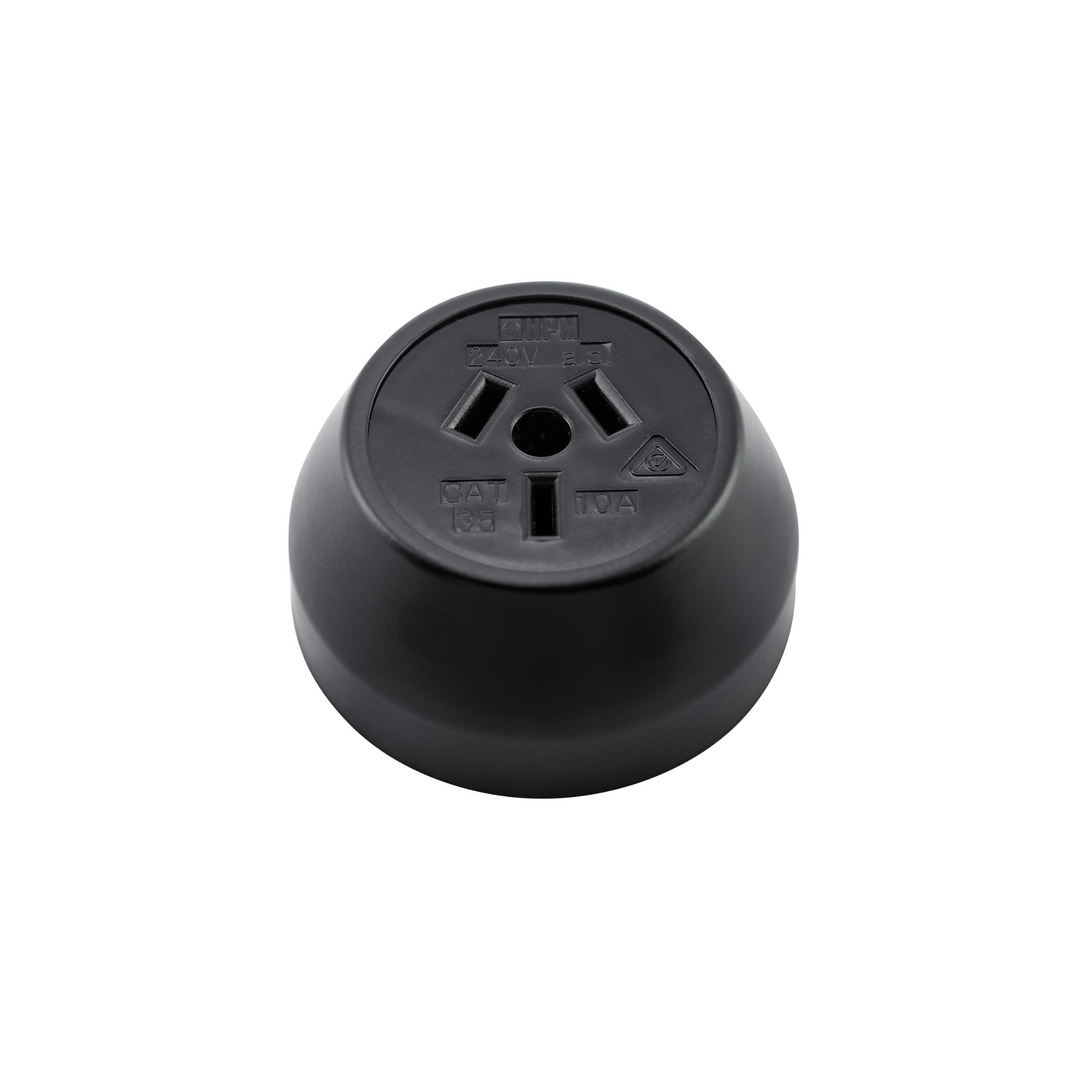 Federation Socket Matt Black/Black