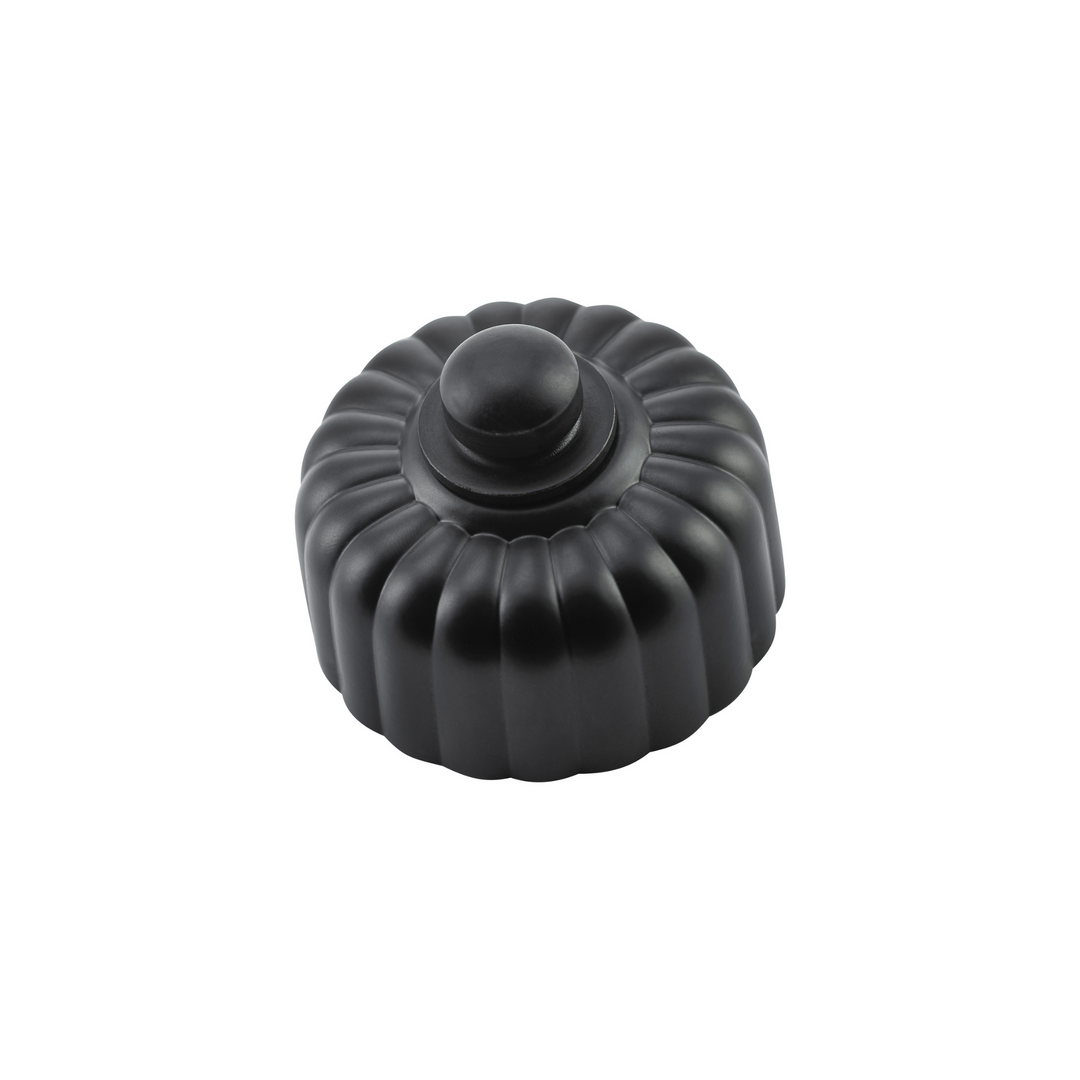 Fluted Switch Matt Black