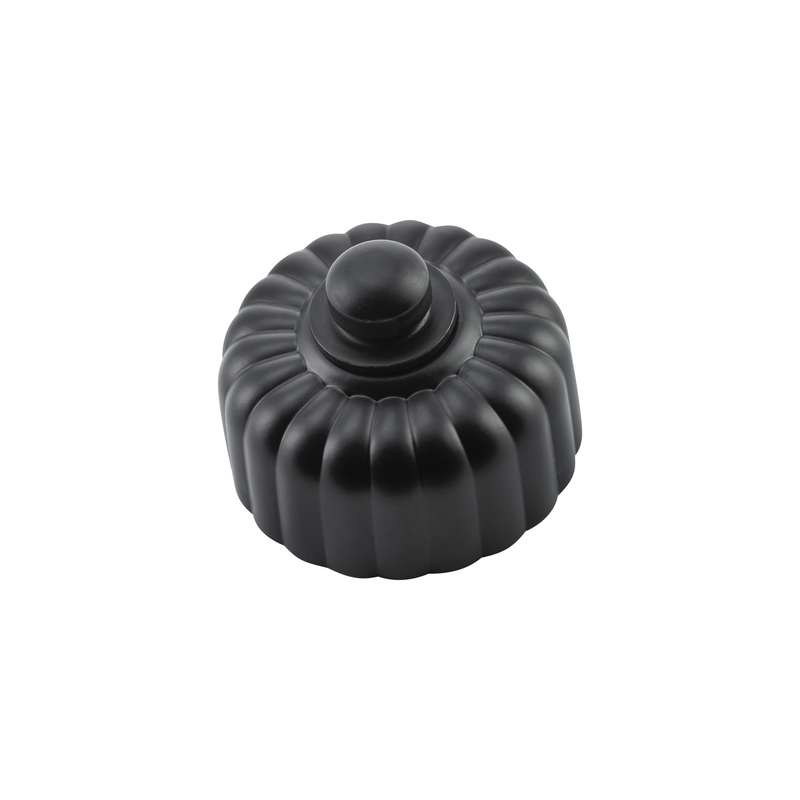 Fluted Dimmer Matt Black