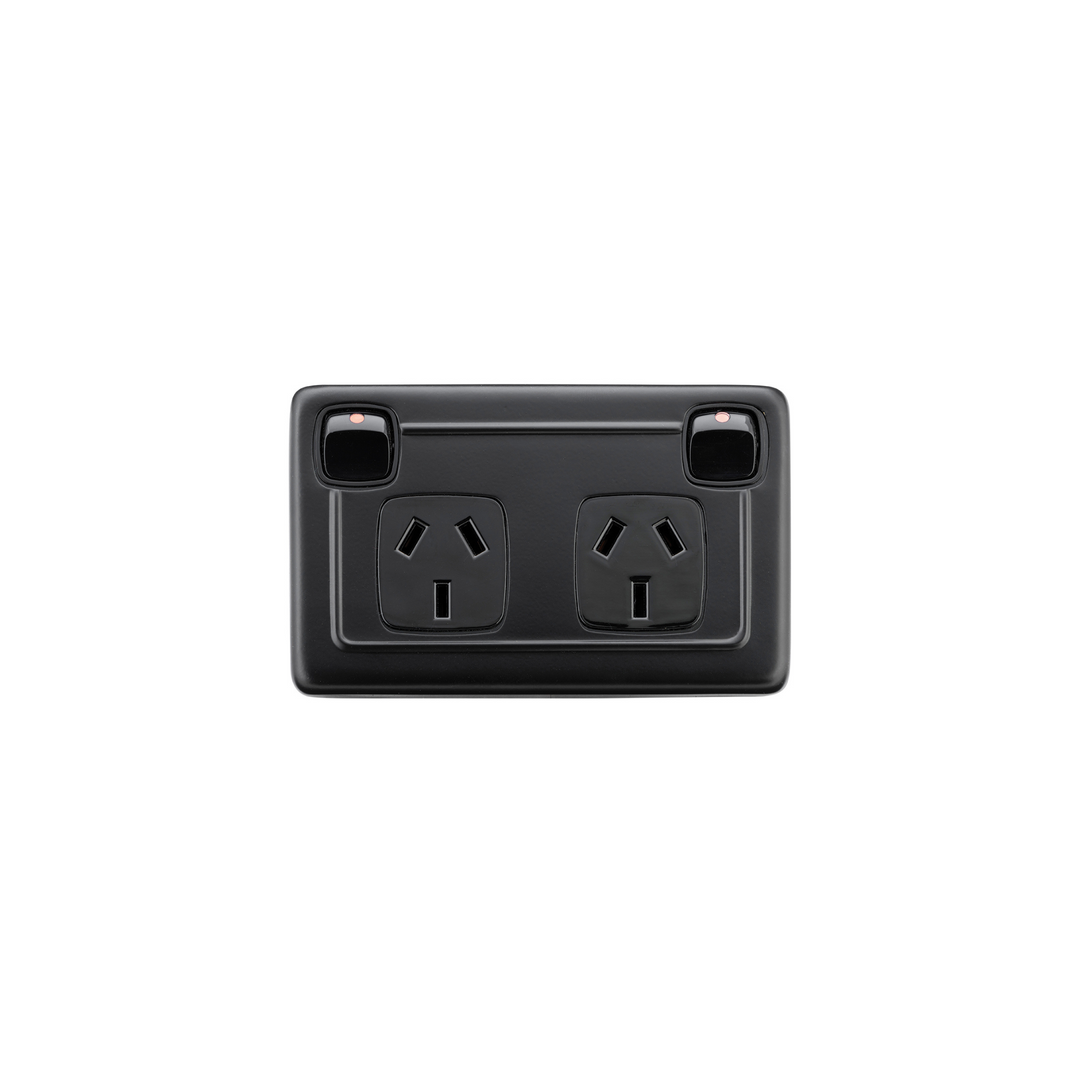 Double Power Point Matt Black/Black