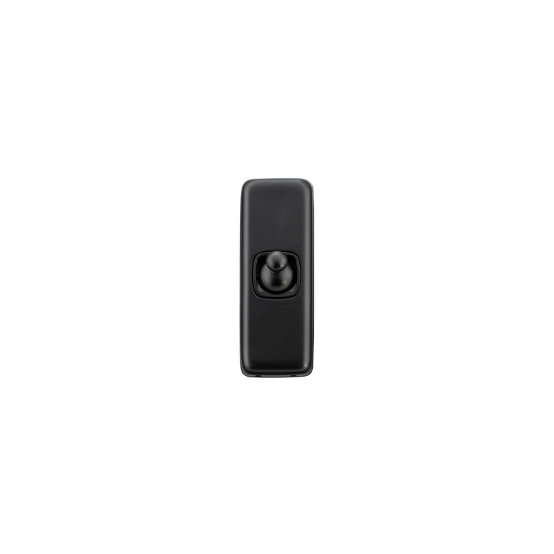 Switch - Architrave - Toggle 1 Gang Matt Black/Black