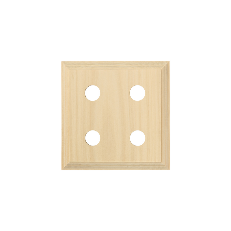 Quad Block - Square Classic Pine