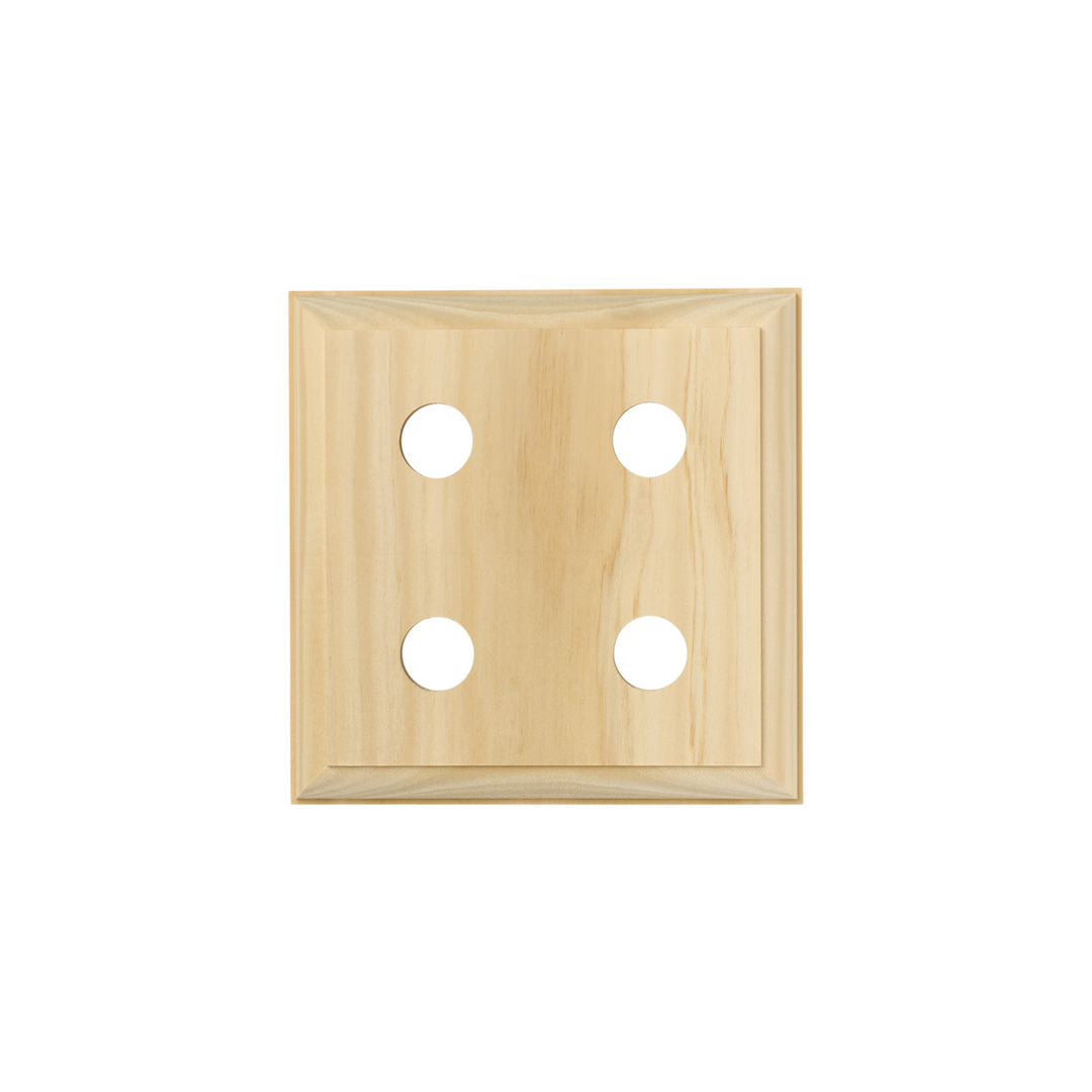 Quad Block - Square Traditional Pine