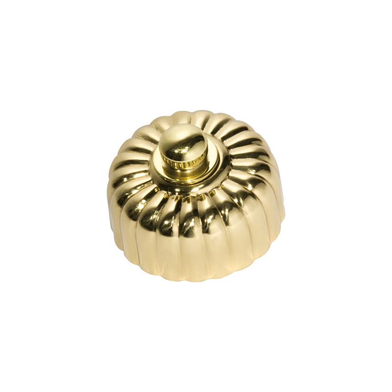 Fluted Dimmer LED Polished Brass