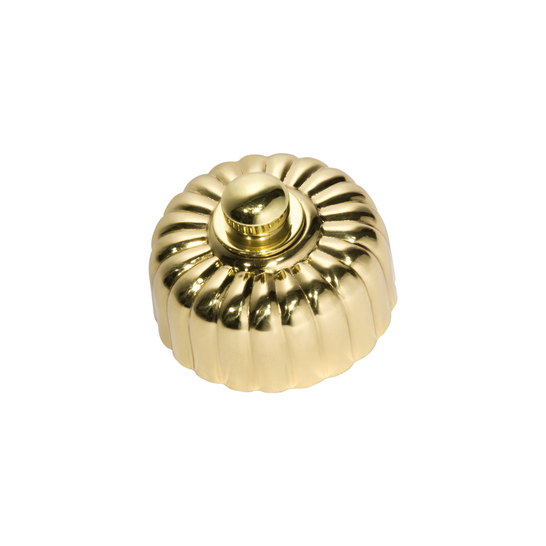 Fluted Dimmer Polished Brass