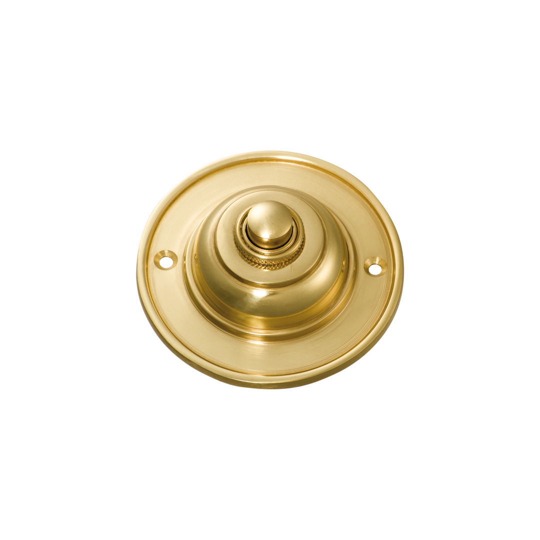 Bell Push Round Polished Brass