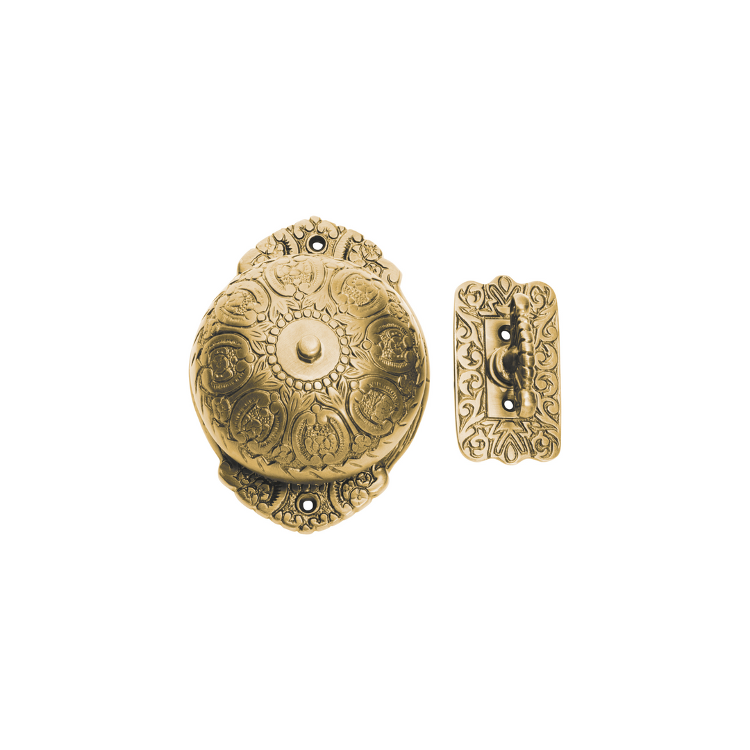 Ornate Turn Bell Polished Brass