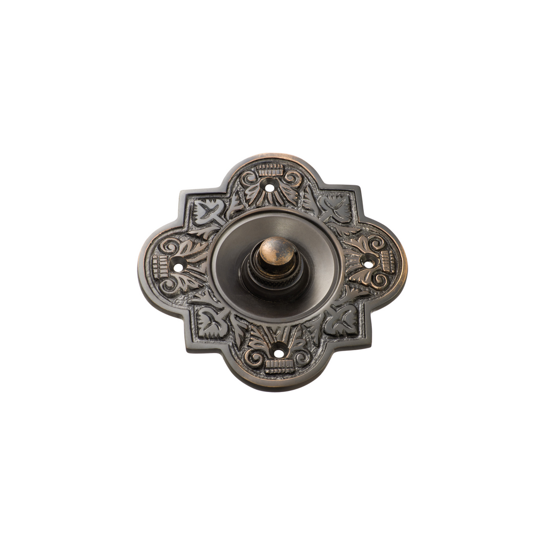 Bell Push Ornate Antique Copper