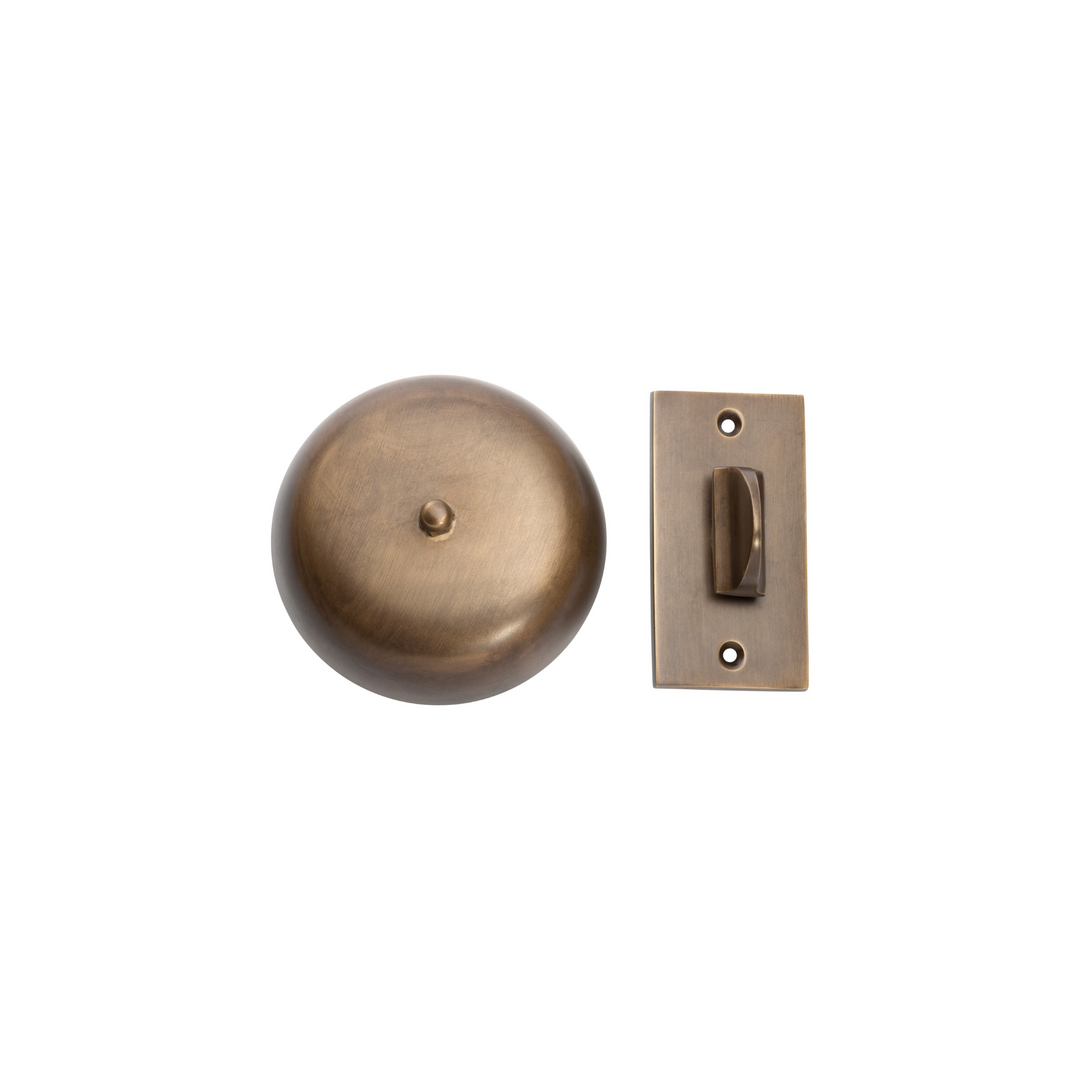 Plain Turn Bell Antique Brass