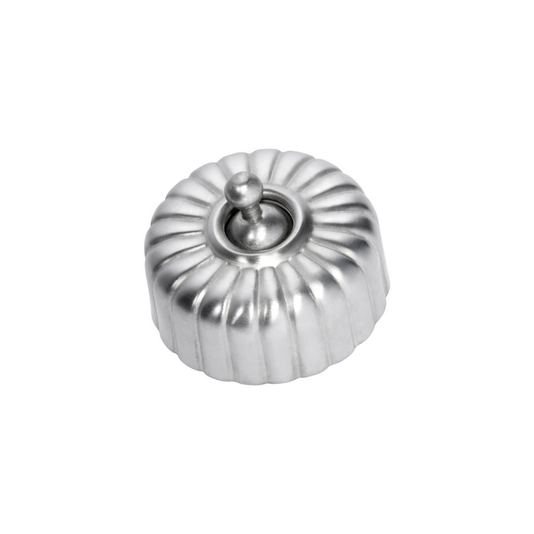 Fluted Switch Satin Chrome