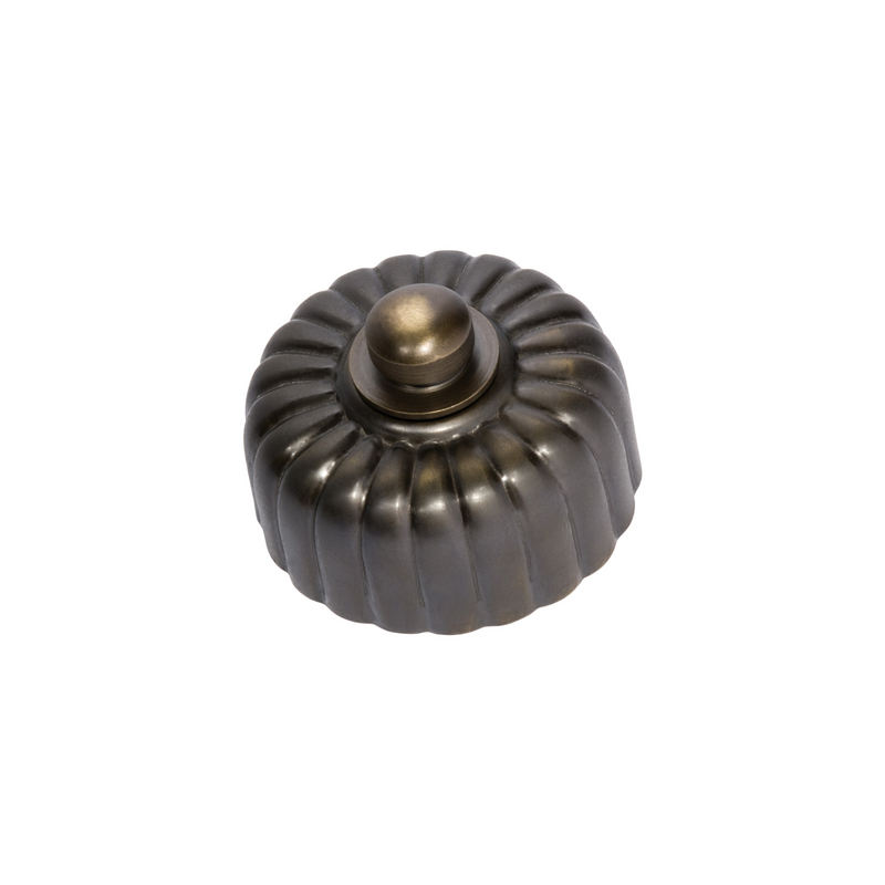 Fluted Dimmer LED Antique Brass