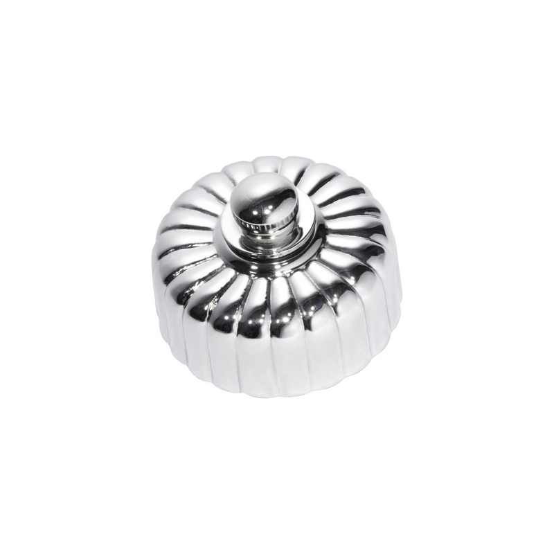 Fluted Fan Controller Polished Chrome