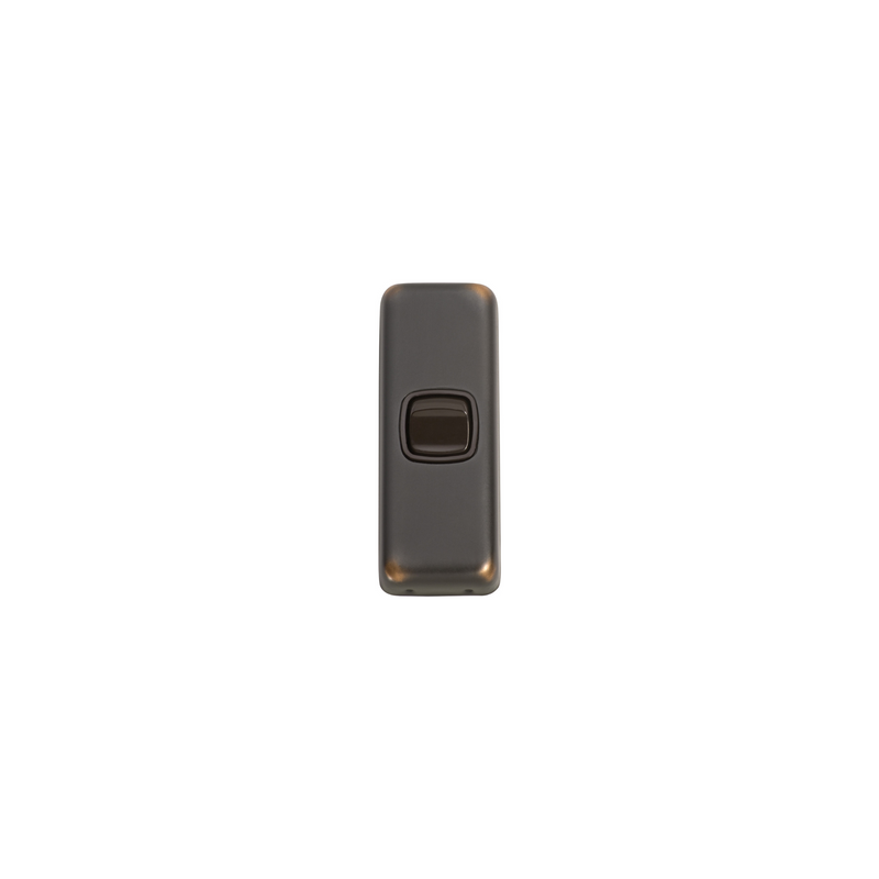 Switch - Architrave - Rocker 1 Gang Antique Copper/Brown